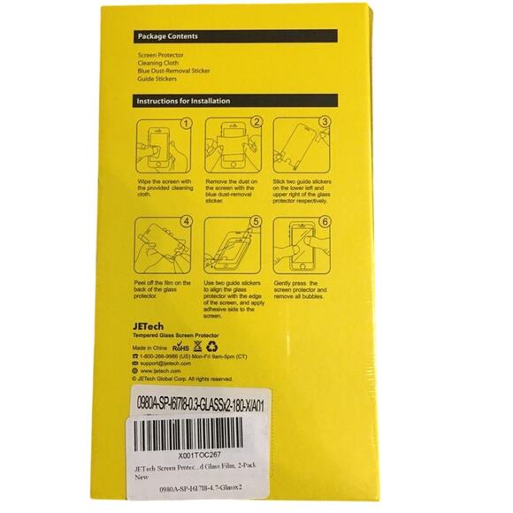 JETech Tempered Glass Screen Protector - Smartphone Protection - Picture 2 of 2